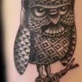 Arm Fantasy Owl tattoo by 1969 Tattoo