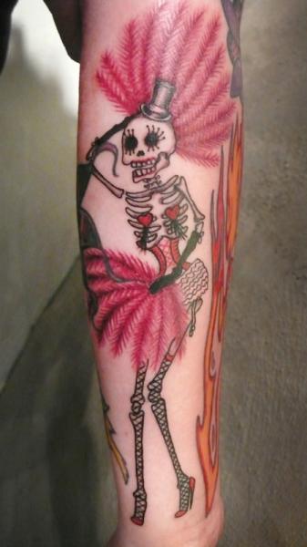 Arm Fantasie Skeleton Tattoo von 1969 Tattoo
