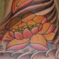 Flower Japanese Neck tattoo by 1969 Tattoo