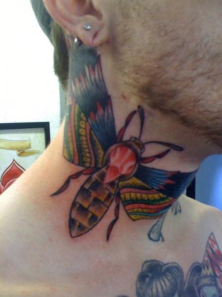 New School Nacken Fliege Tattoo von 1969 Tattoo