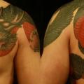 Schulter Japanische Drachen tattoo von 1969 Tattoo