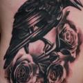 Realistic Side Raven tattoo by 1969 Tattoo