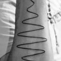 tatuaggio Braccio Linea di Evil From The Needle