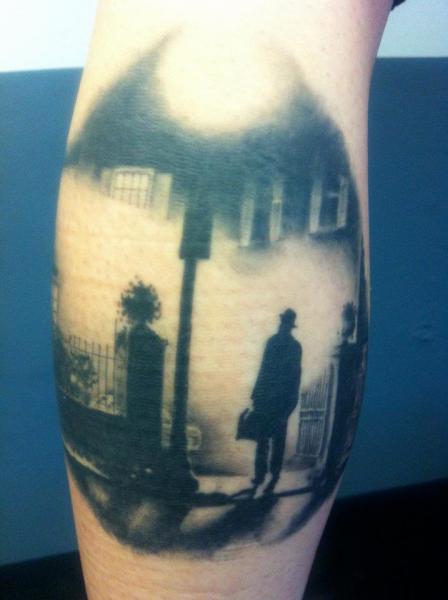 Tatouage Veau Paysage Hommes par Evil From The Needle