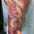 Oktopus Sleeve tattoo von Evil From The Needle