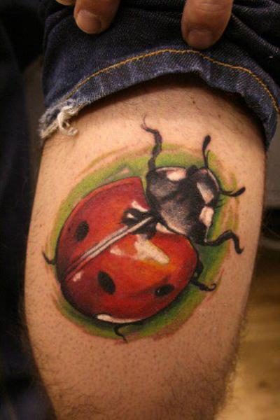 Tatuaggio Realistici Coccinella di Evil From The Needle