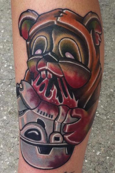 Arm Fantasy Bear Tattoo by Rogue Leader Tattoo