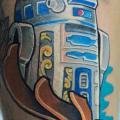 tatuaje Brazo Fantasy Estrella Robot Guerra por Rogue Leader Tattoo