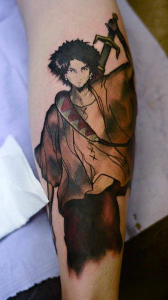 Tatuaje Brazo Samurai por Rogue Leader Tattoo