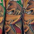 tatuaggio Fantasy Polpaccio Scimmia di Rogue Leader Tattoo