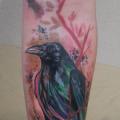 Arm Crow tattoo by Ondrash Tattoo