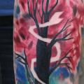 tatuaje Brazo Fantasy Árbol por Ondrash Tattoo