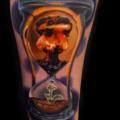 Arm Clepsydra tattoo by Andres Acosta