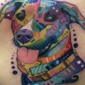 Fantasie Hund Rücken tattoo von Andres Acosta