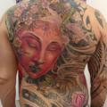 tatuaje Japoneses Buda Espalda por Silvercrane Tattoo