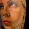 Shoulder Portrait Realistic tattoo by Roman Kuznetsov Tattoo