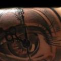 Arm Clock Eye tattoo by Piranha Tattoo Supplies