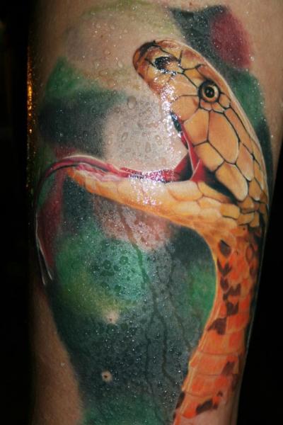 Realistische Schlangen Tattoo von Piranha Tattoo Supplies