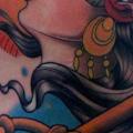 Schulter New School Kopf Schlüssel tattoo von Piranha Tattoo Supplies