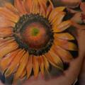 Shoulder Realistic Flower tattoo by Piranha Tattoo Supplies