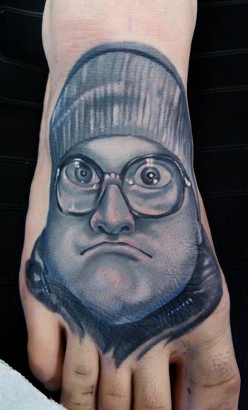 Tatuaż Portret Stopa przez Vince Villalvazo