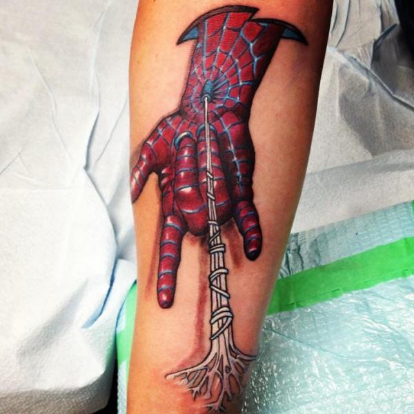Arm Fantasy Spiderman Tattoo by Tantrix Body Art