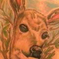 tatuaje Realista Espalda Bambi por Tantrix Body Art