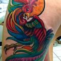 Fantasie Bein Phoenix tattoo von Tantrix Body Art