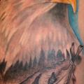 tatuaje Hombro Realista Águila por Artic Tattoo