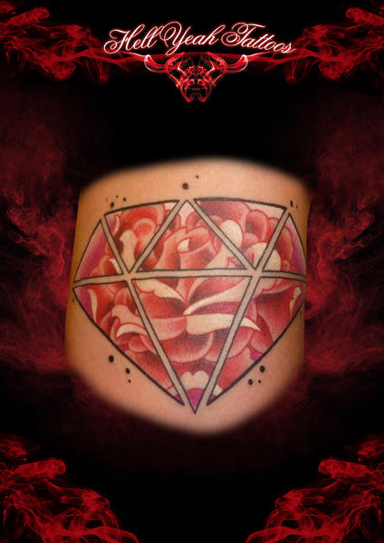 Tatuaggio Braccio Diamante di Hellyeah Tattoos