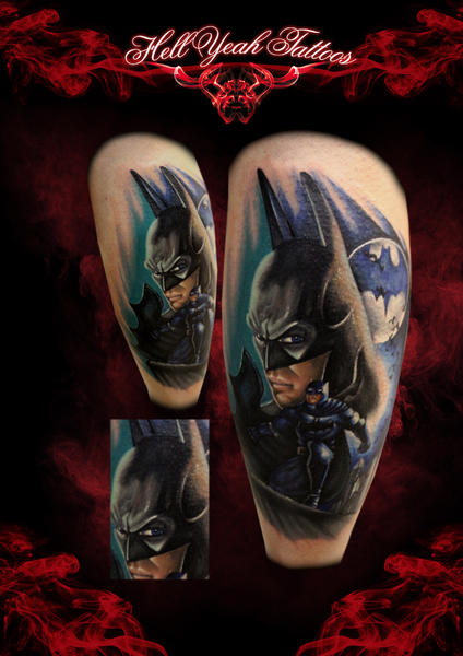Tatuaggio Braccio Fantasy Batman di Hellyeah Tattoos