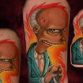 tatuaje Brazo Fantasy Simpson por Hellyeah Tattoos