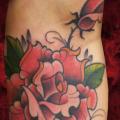 Arm New School Flower Rose tattoo by Hellyeah Tattoos