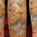 Arm Uhr New School Fuchs tattoo von Hellyeah Tattoos