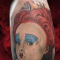 Shoulder Fantasy Alice Wonderland tattoo by Hellyeah Tattoos