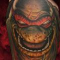 Schulter Fantasie Ninja Turtle tattoo von Hellyeah Tattoos