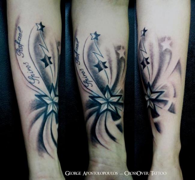 Arm Star Tattoo by Crossover