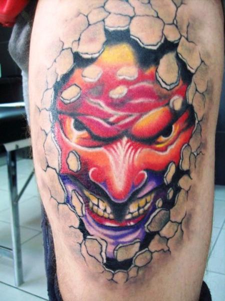 Calf Demon 3d Tattoo by Crossover