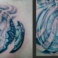 Clock Chest 3d tattoo by Crossover