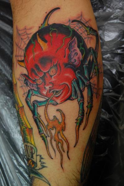 Tatuaje Brazo Fantasy Araña por Illsynapse