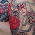 tatuaggio Spalla Petto Giapponesi Samurai di Illsynapse