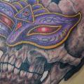 tatuaje Cráneo Máscara por Illsynapse