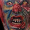 Arm Fantasy Clown tattoo by Cecil Porter