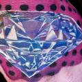 Hand Diamond tattoo by Cecil Porter