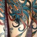 Arm Fantasy Octopus tattoo by Nick Baldwin