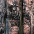 tatuaje Brazo Fantasy Monstruo por Georgi Kodzhabashev