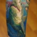 Arm Realistic Shark tattoo by Bloodlines Gallery