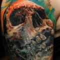 Schulter Totenkopf tattoo von Bloodlines Gallery