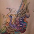 Fantasy Back Phoenix tattoo by Crazy Needle