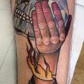 Arm Skull Diamond Abstract tattoo by Earth Gasper Tattoo